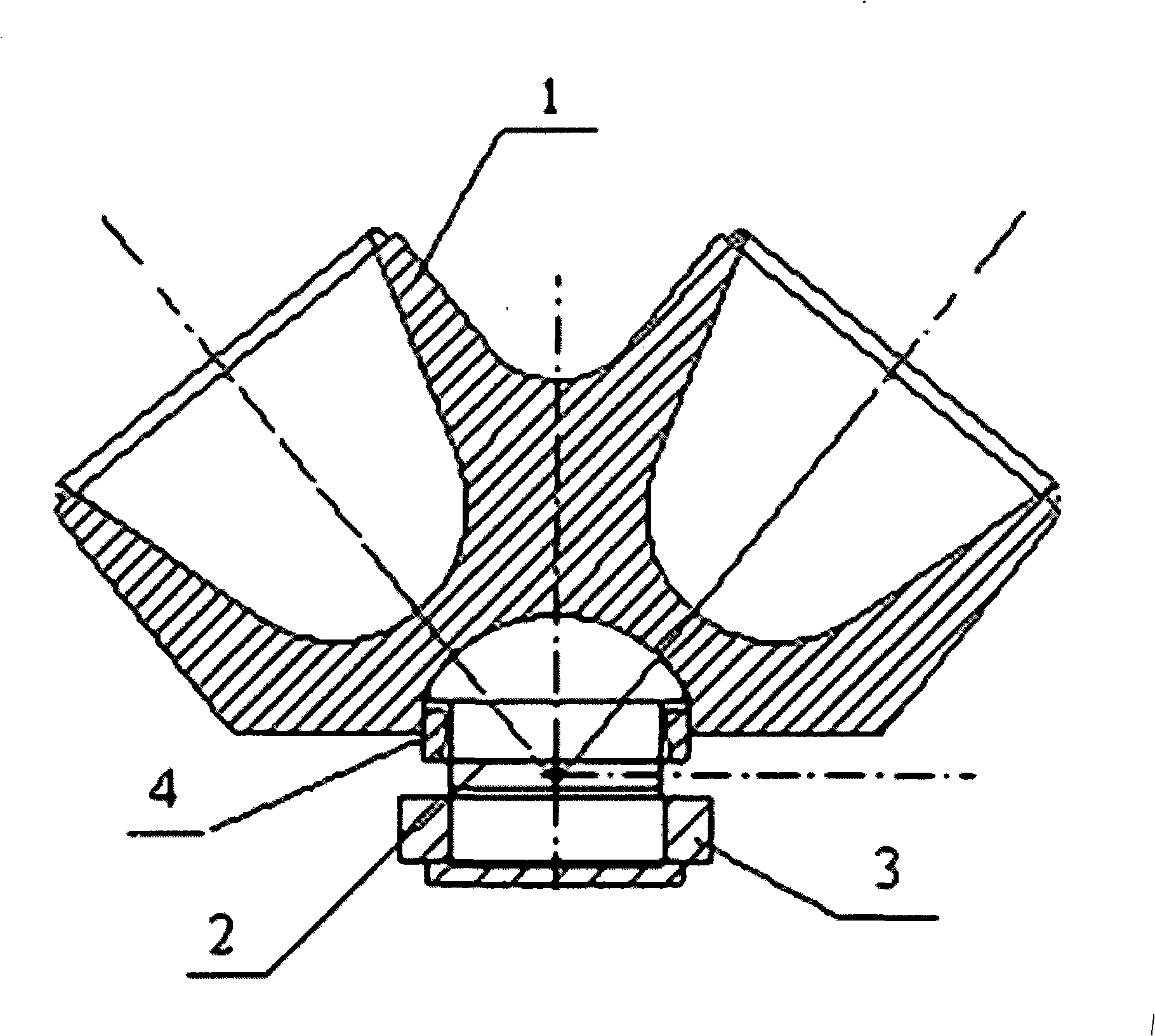 Cast steel ball hinged support