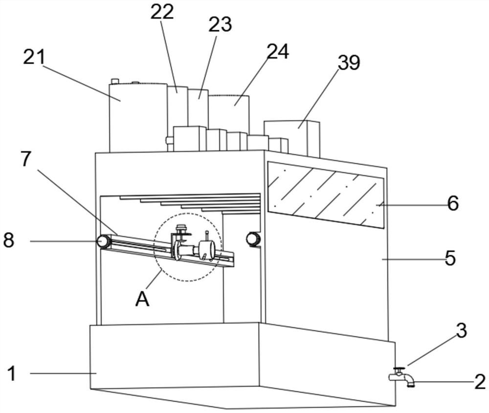 Axle paint spraying device