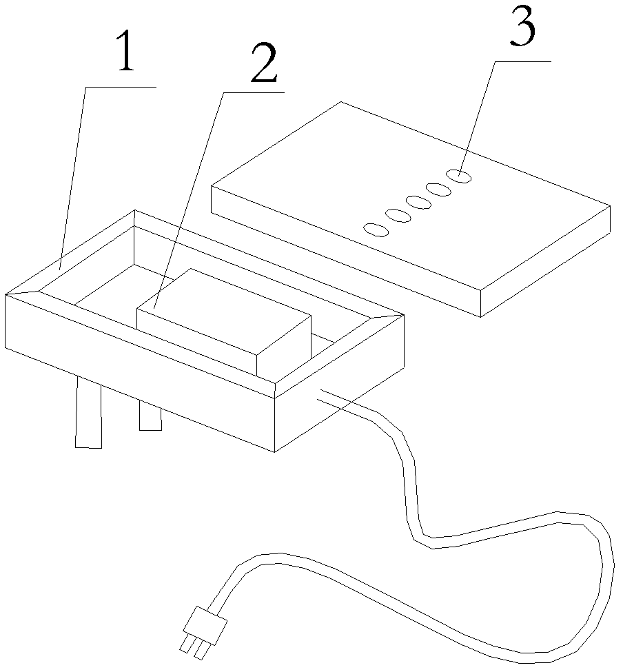 Battery charger with LED group for display