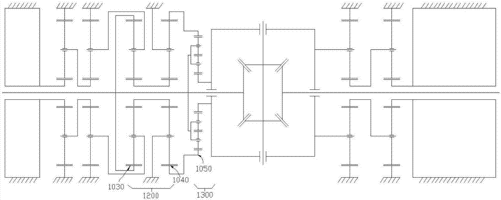 Electric differential mechanism with torque directional allocation function