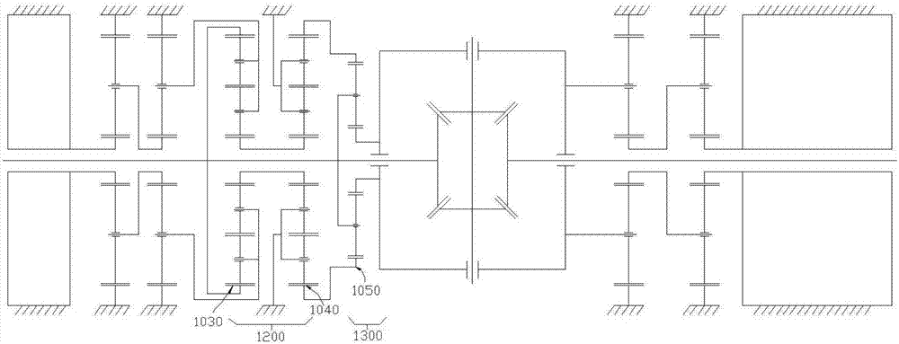 Electric differential mechanism with torque directional allocation function