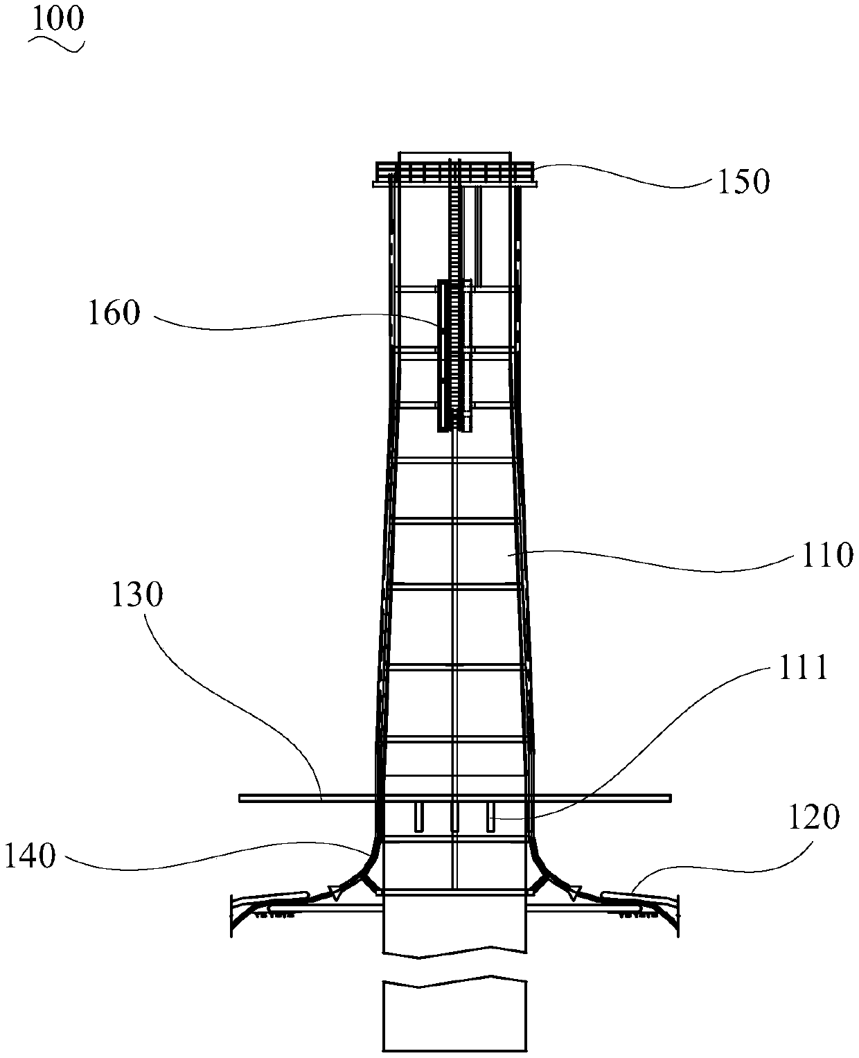 Anti-scouring offshore wind turbine foundation