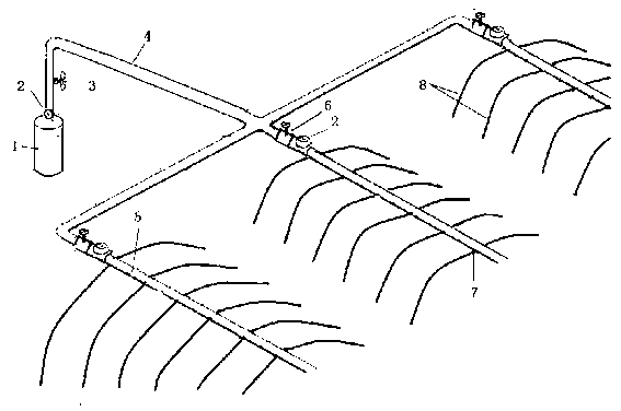 Air fertilizer applying device