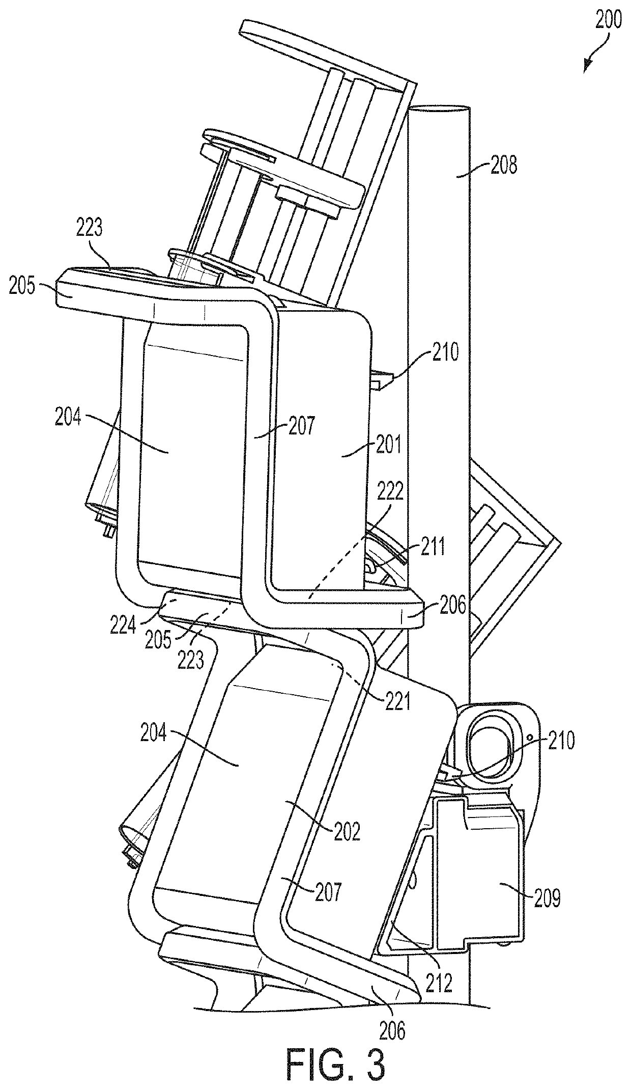 Syringe pump having a pressure sensor assembly