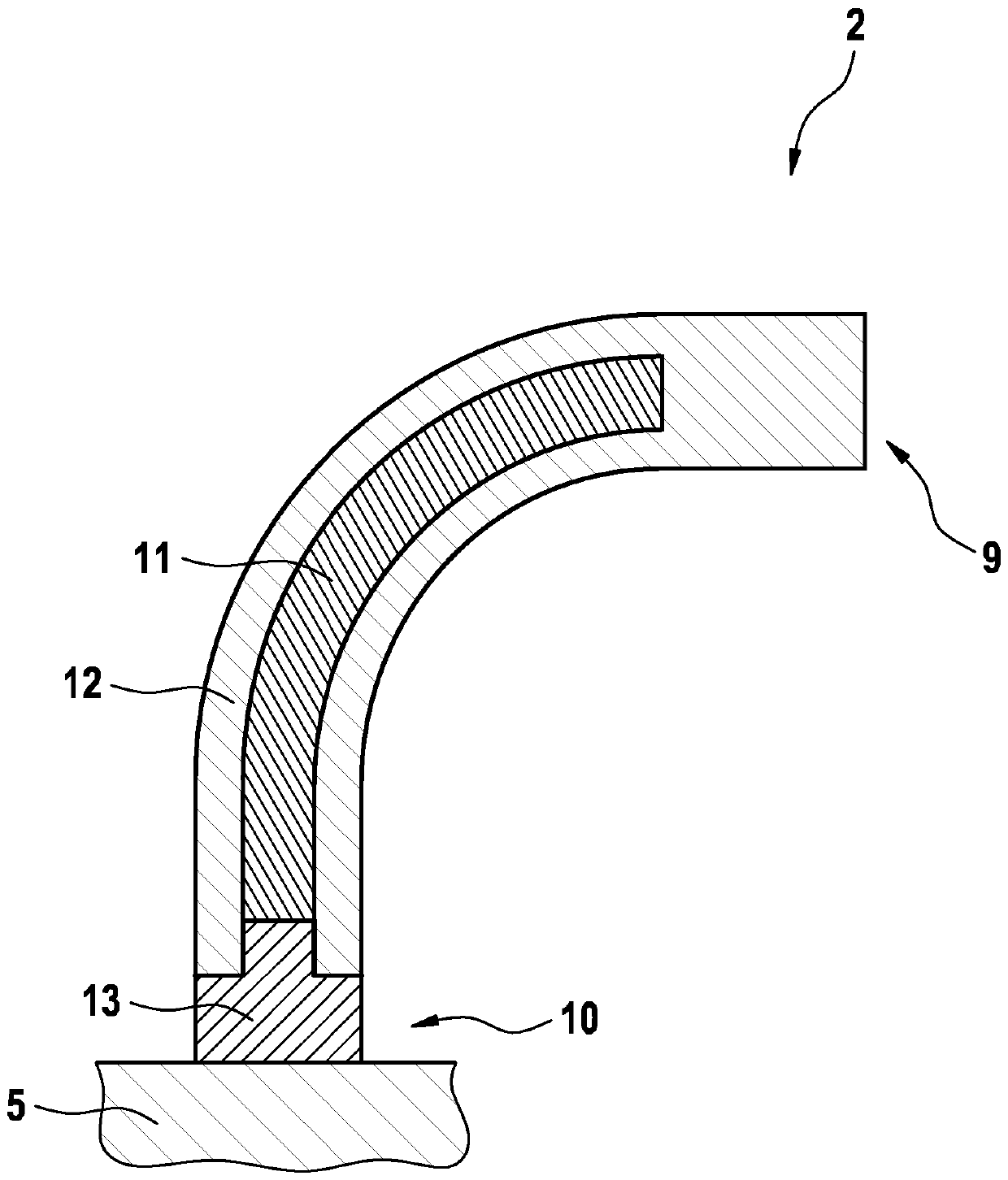 Spark plug electrode and method for producing a spark plug electrode