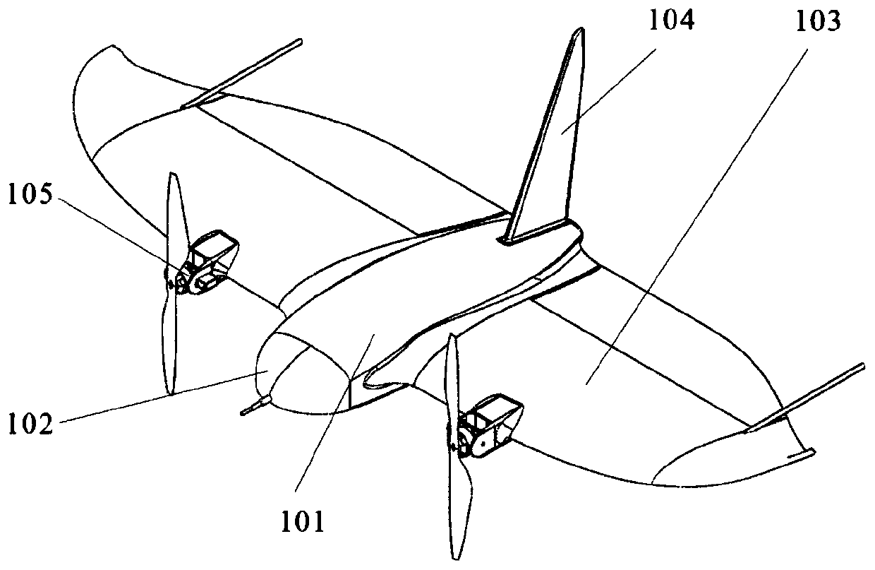 Tailstock type tilting rotor vertical takeoff and landing unmanned aerial vehicle