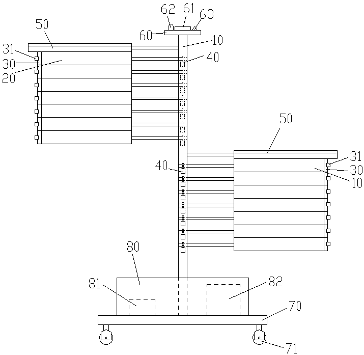 Peanut seed drying device and operation method thereof