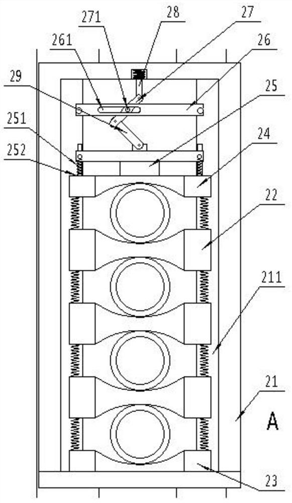 Efficient washing device for preliminary cleaning of test tubes