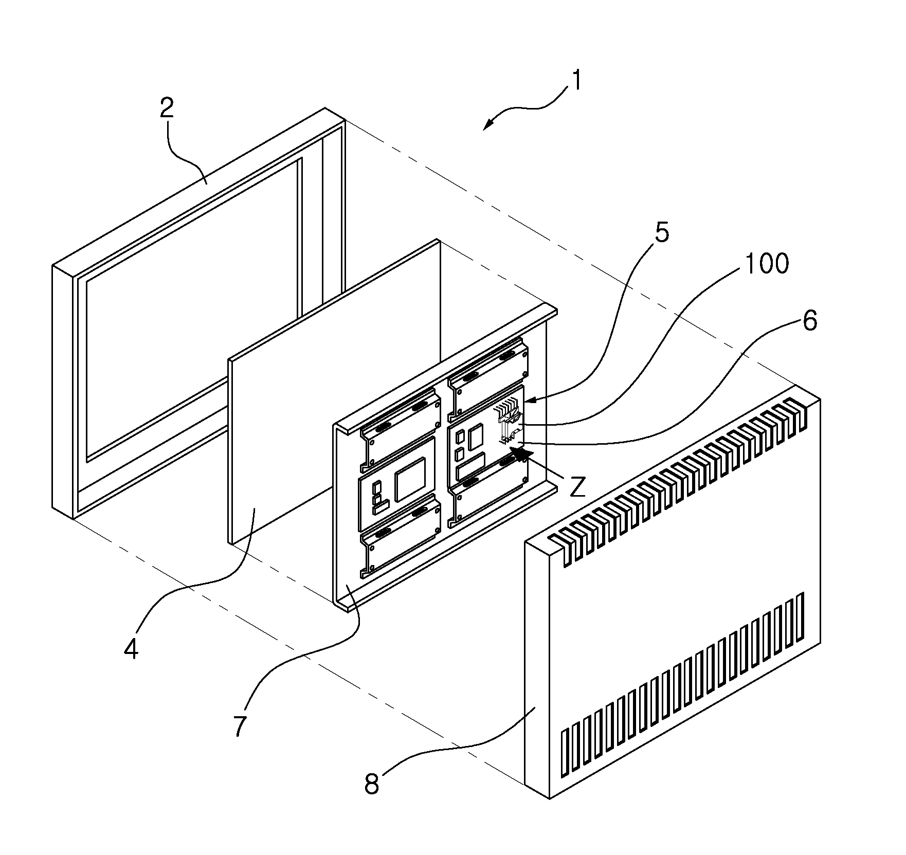 Transformer and display device using the same