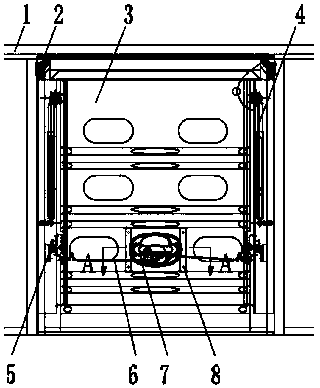 A reinforced passenger car luggage compartment door assembly installation mechanism