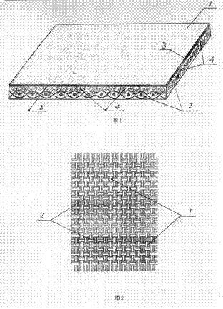 High-temperature resistant no-woven filter cloth with monofilament-woven net as base cloth and manufacturing method thereof