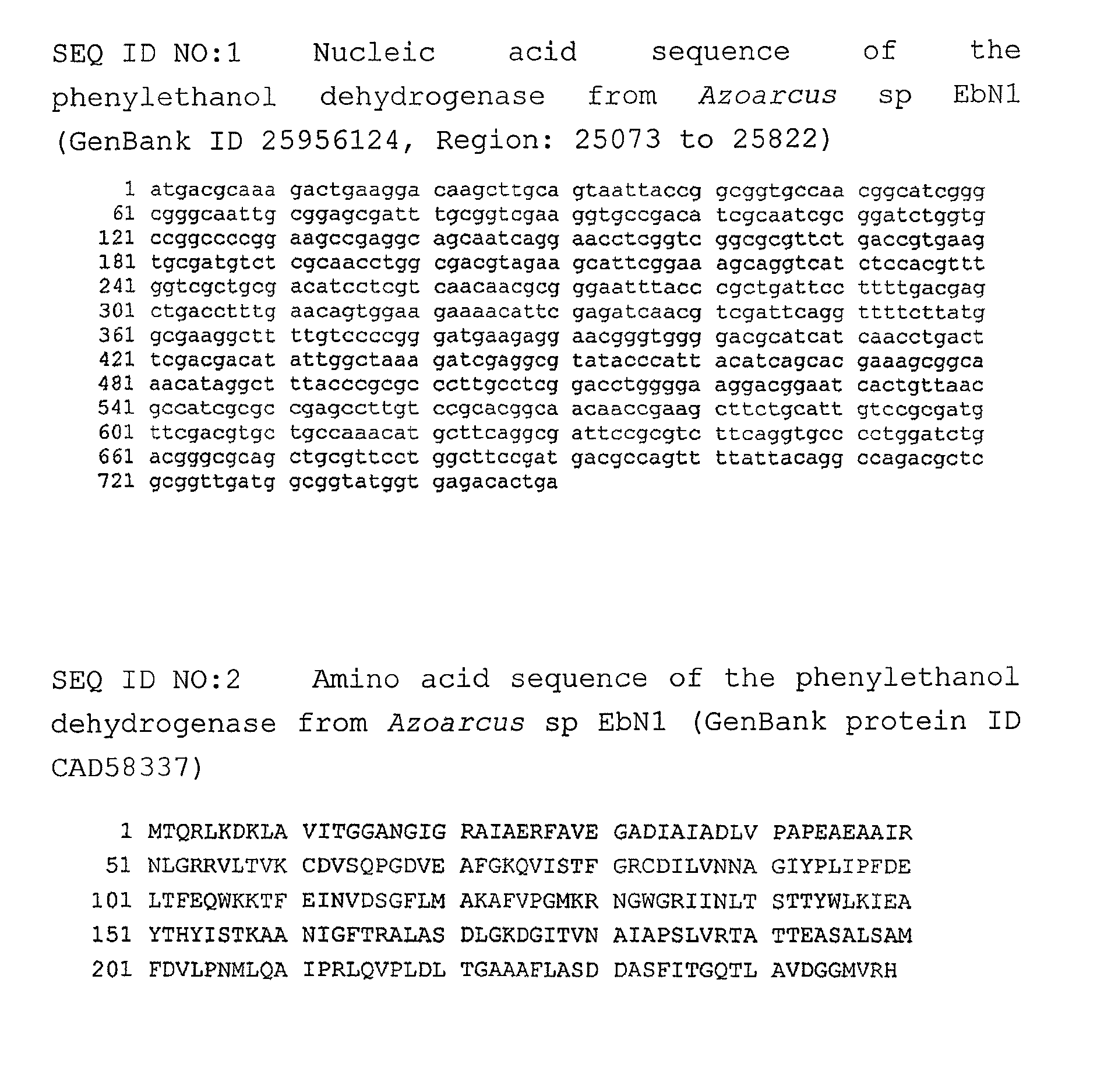 Method for producing L-phenylephrine using an alcohol dehydrogenase of Aromatoleum aromaticum EBN1 (Azoarcus sp. EBN1)