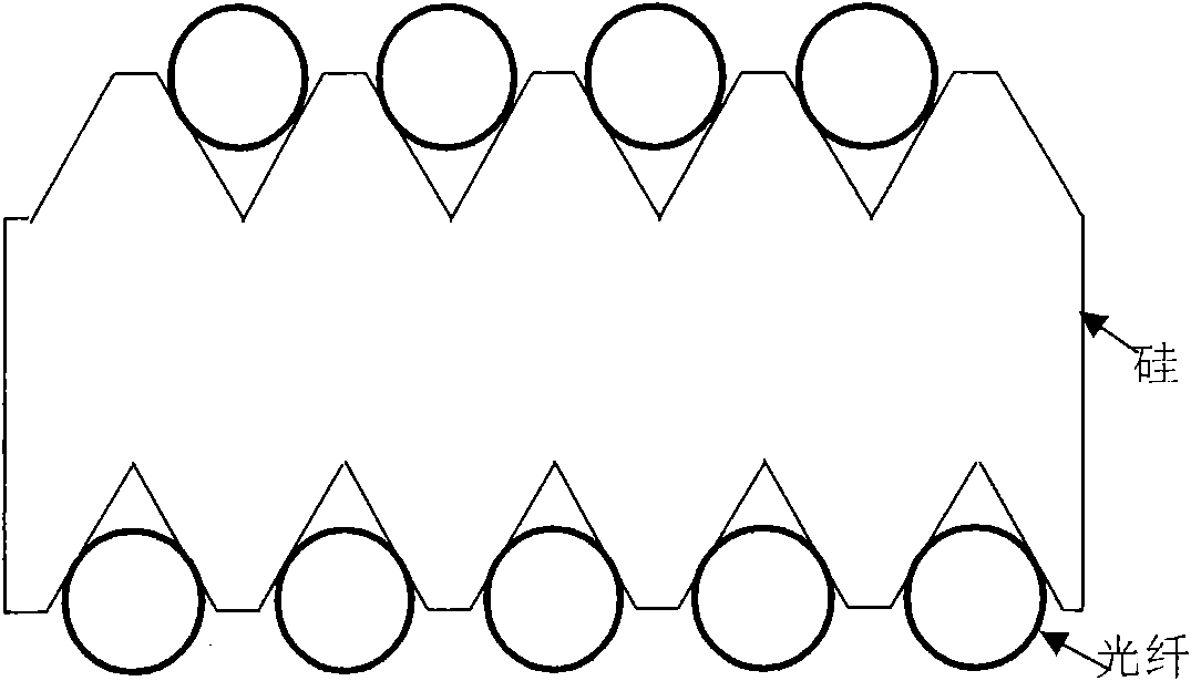 Two-dimensional double-layer fiber array and method for manufacturing same