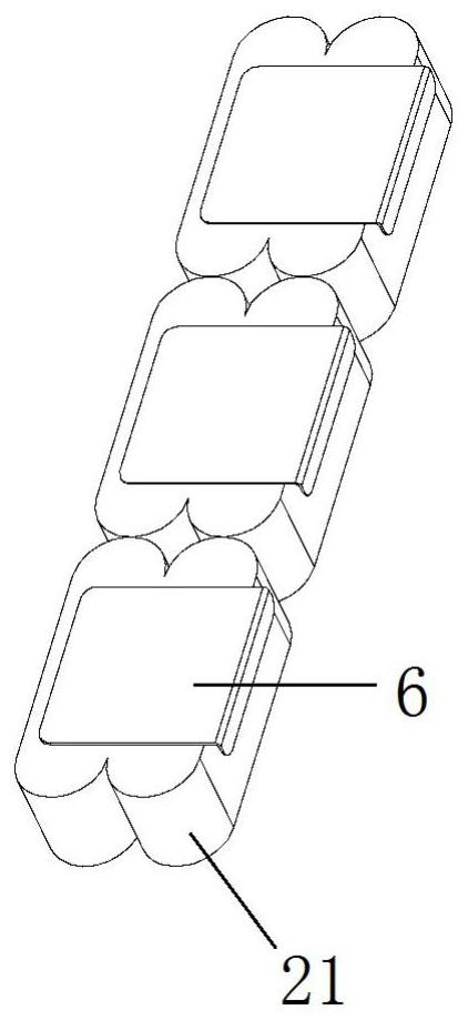 Direct-current support film capacitor resistant to large ripple current