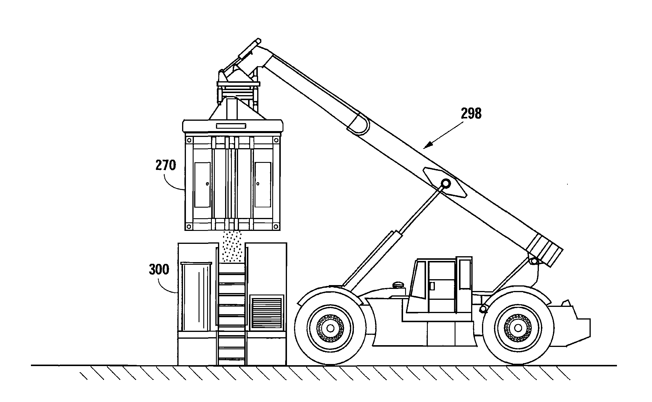 Cargo container to deliver sand to a frac site