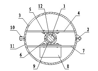 Electromagnetic shielding shell for power transmission line one-line monitoring device