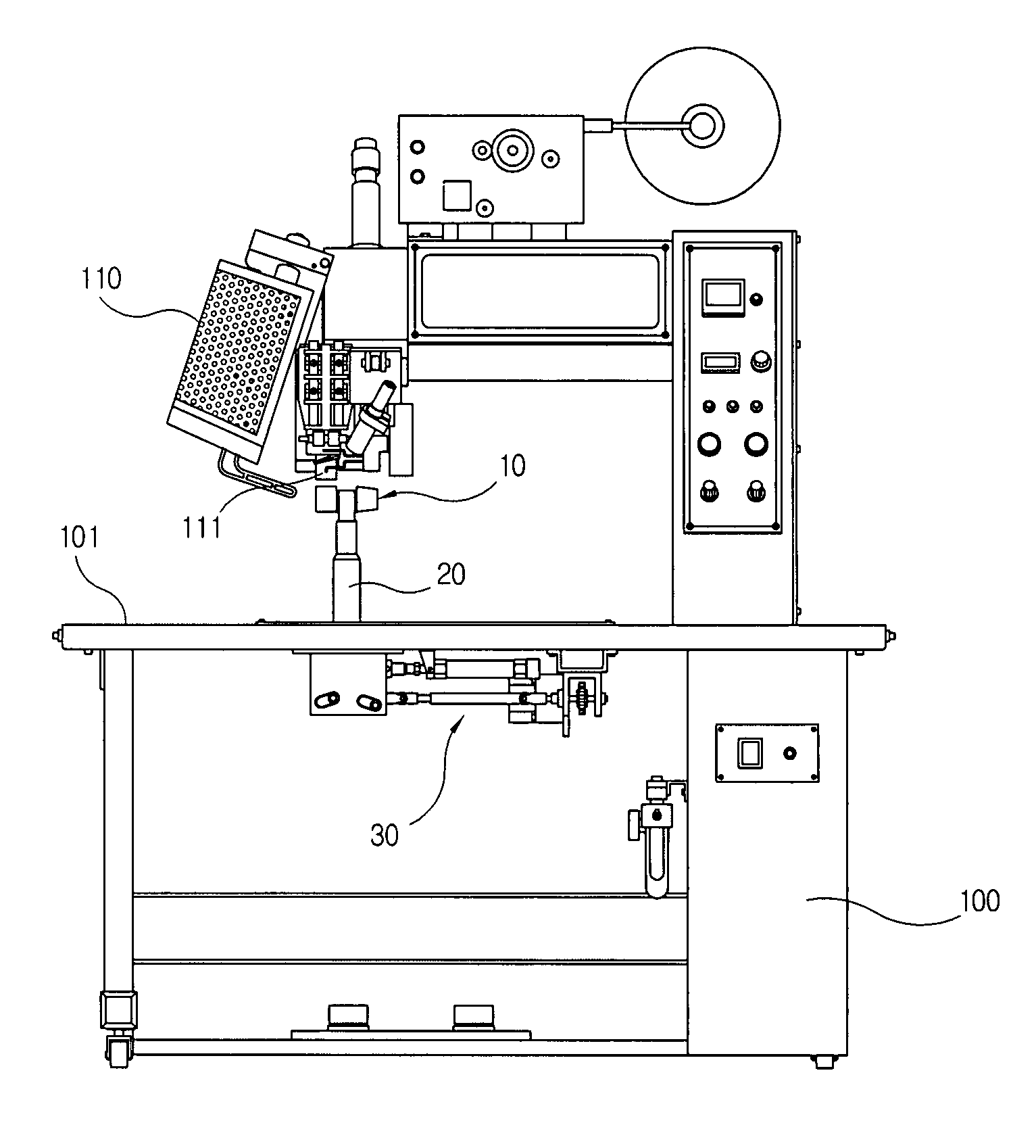 Hot-air fabric welder for waterproofing tape