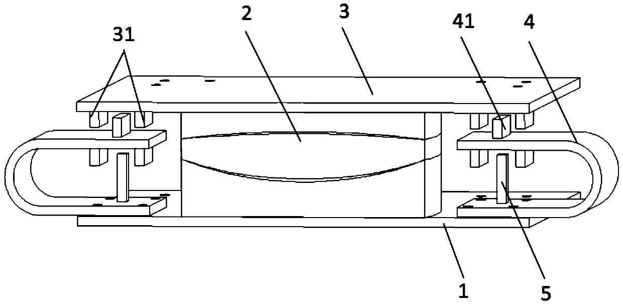 Two-stage buffering and limiting seismic isolation device