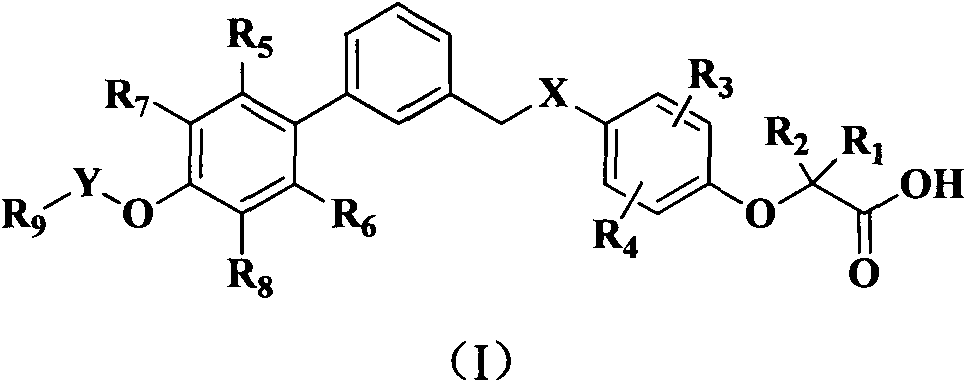 Phenoxyacetic acid derivative, preparation process thereof and use thereof as medicaments