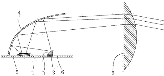 Distant and near light integrated vehicle lamp