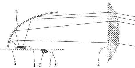 Distant and near light integrated vehicle lamp