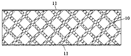 Rotational moulding reinforced supporting body and rotational moulding product