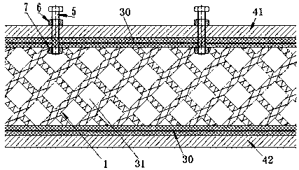 Rotational moulding reinforced supporting body and rotational moulding product