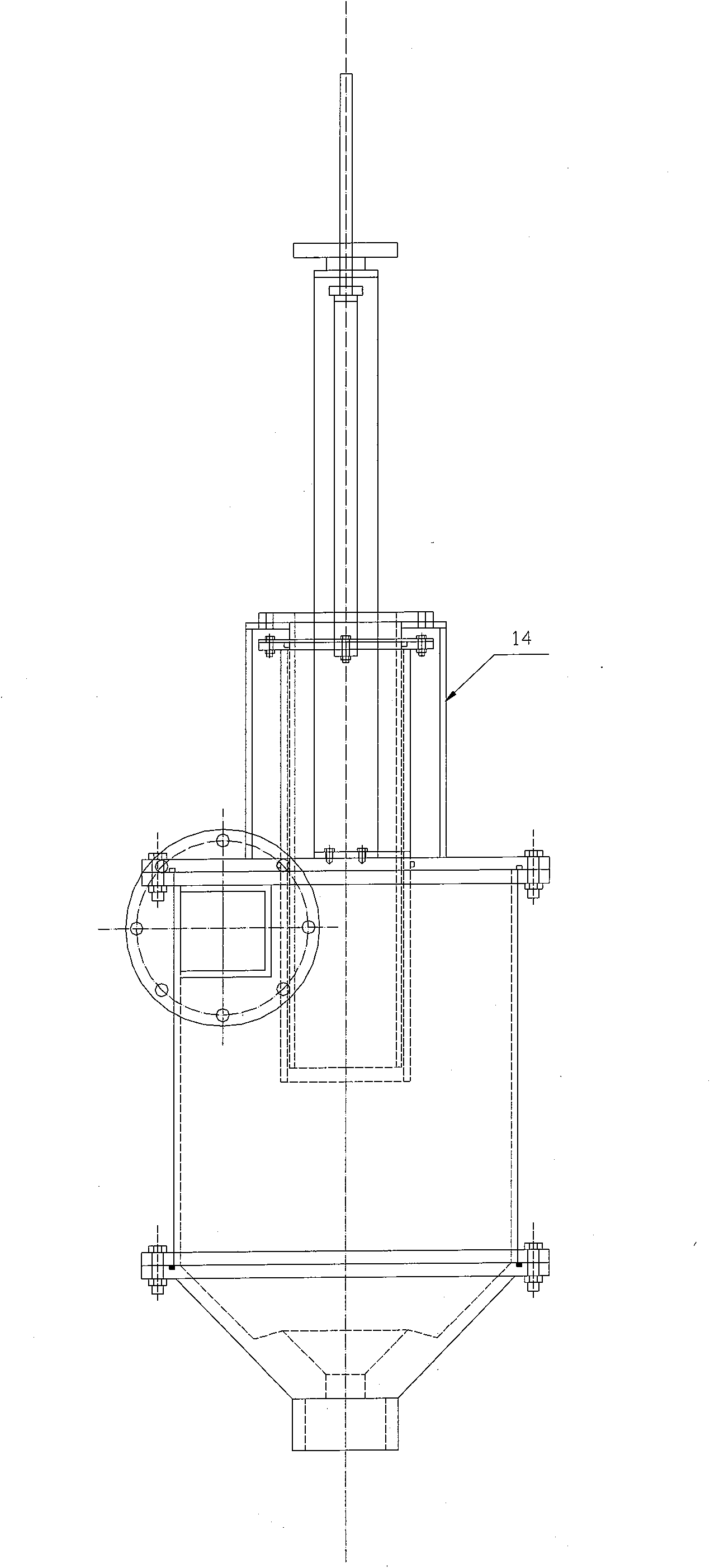 Coal slime rotational flow reselecting column