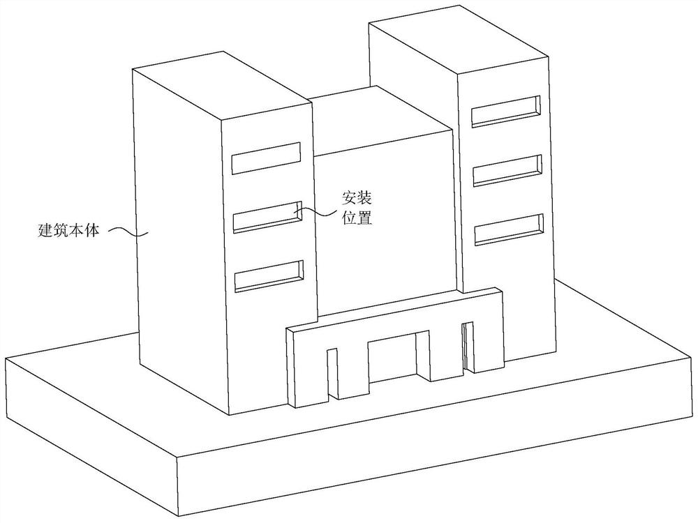 Mounting structure for green building lighting decoration