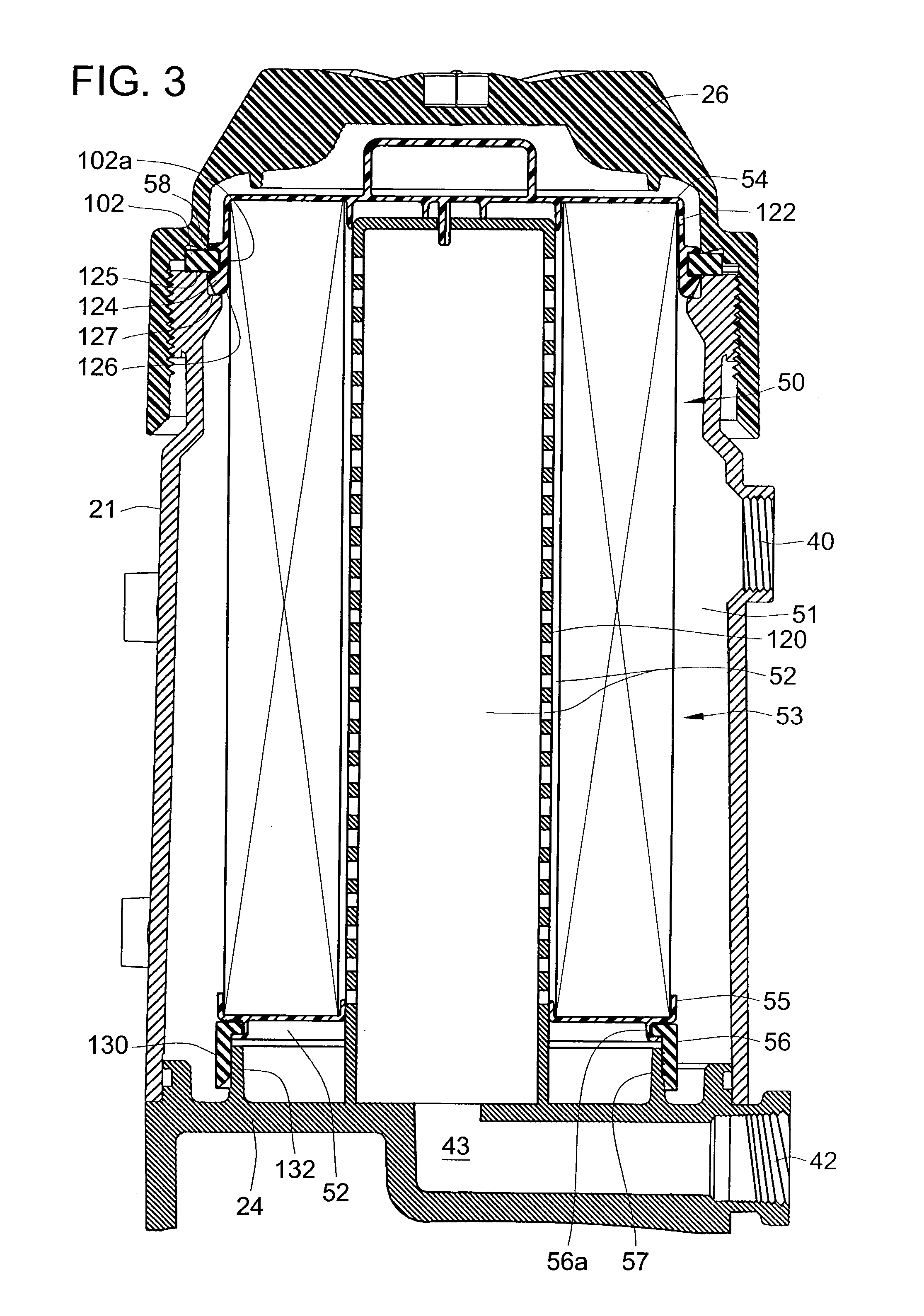 Housing for environmentally friendly filter cartridge