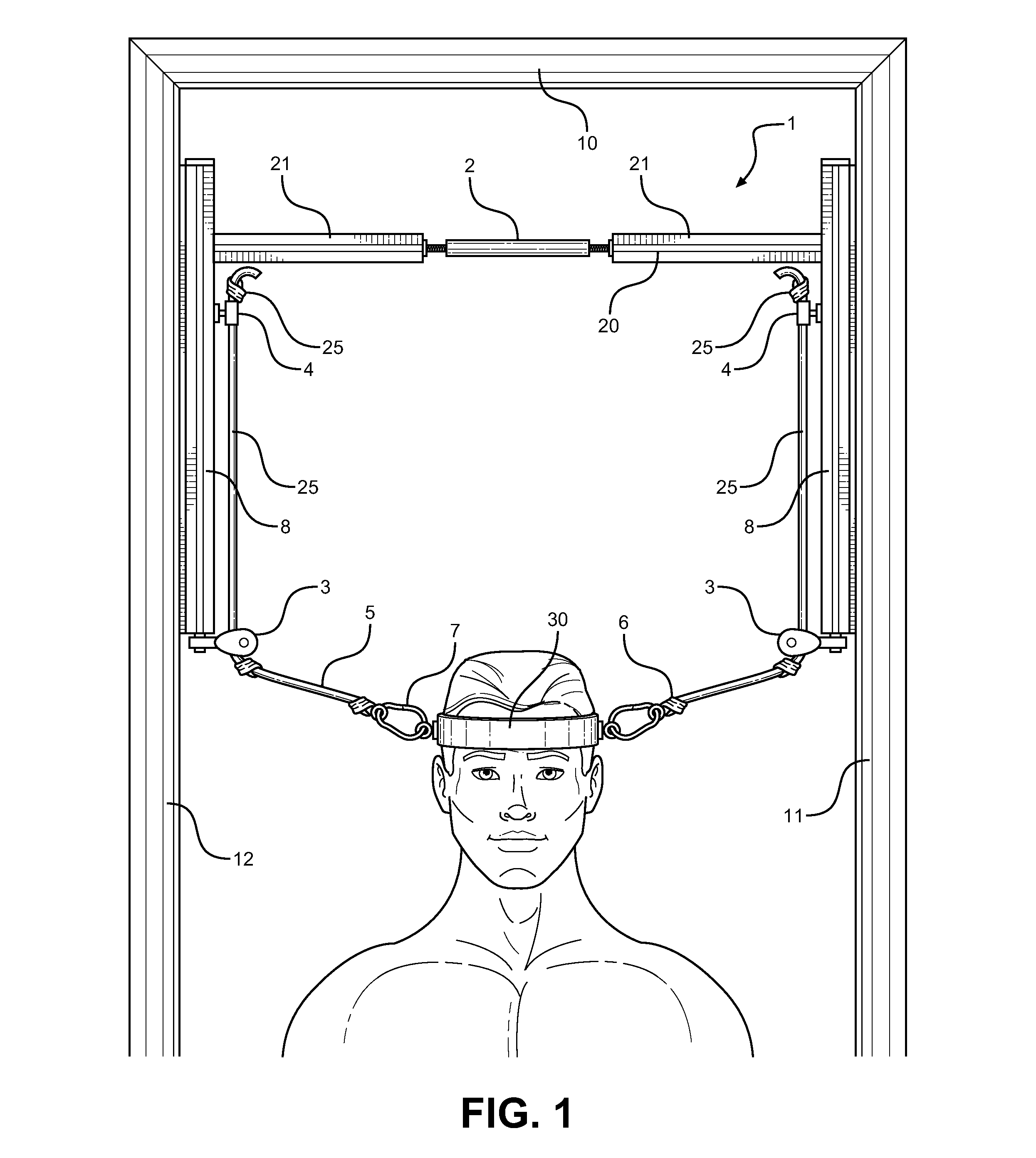 Portable neck exercise device