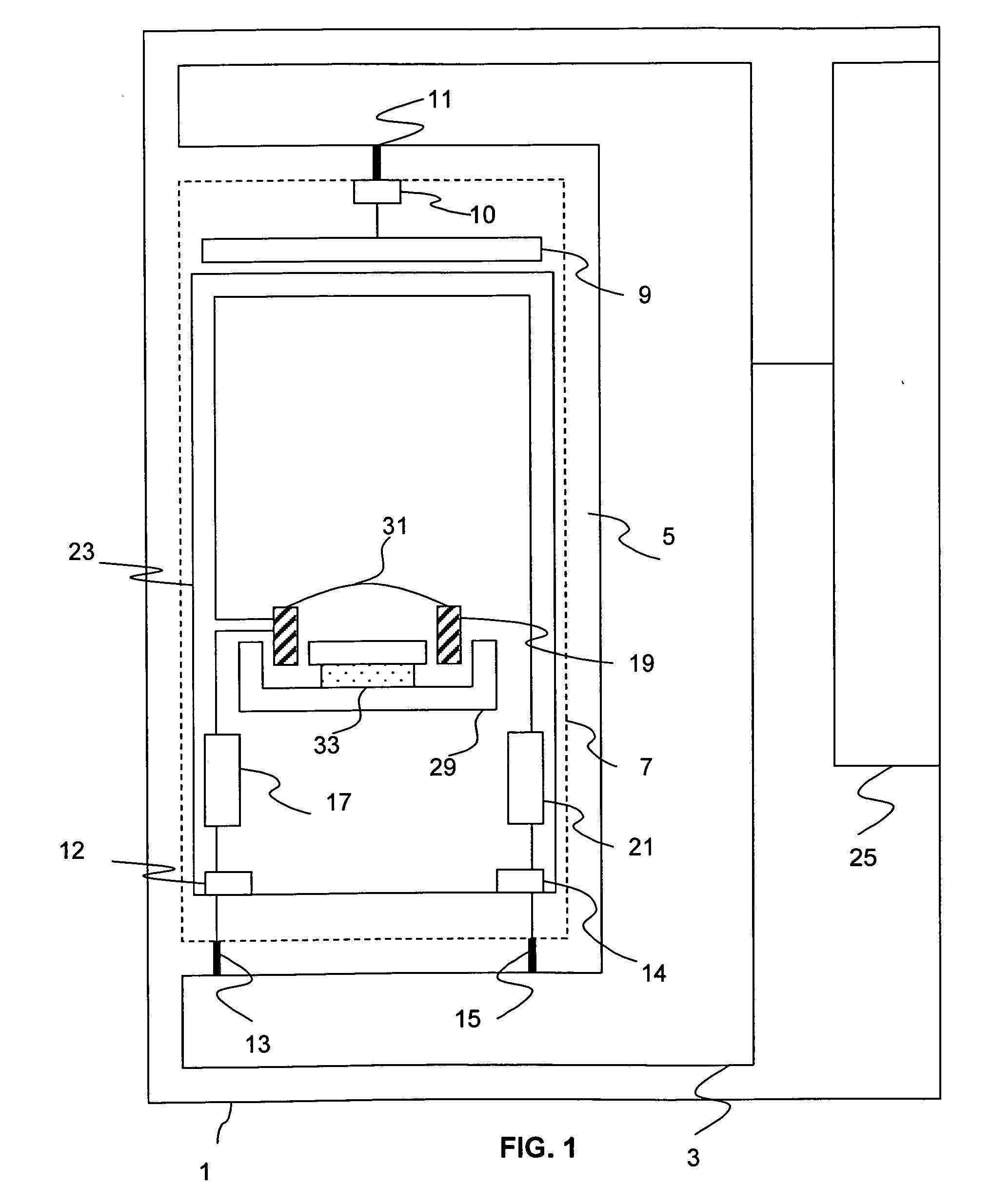 Reduction in interference between components