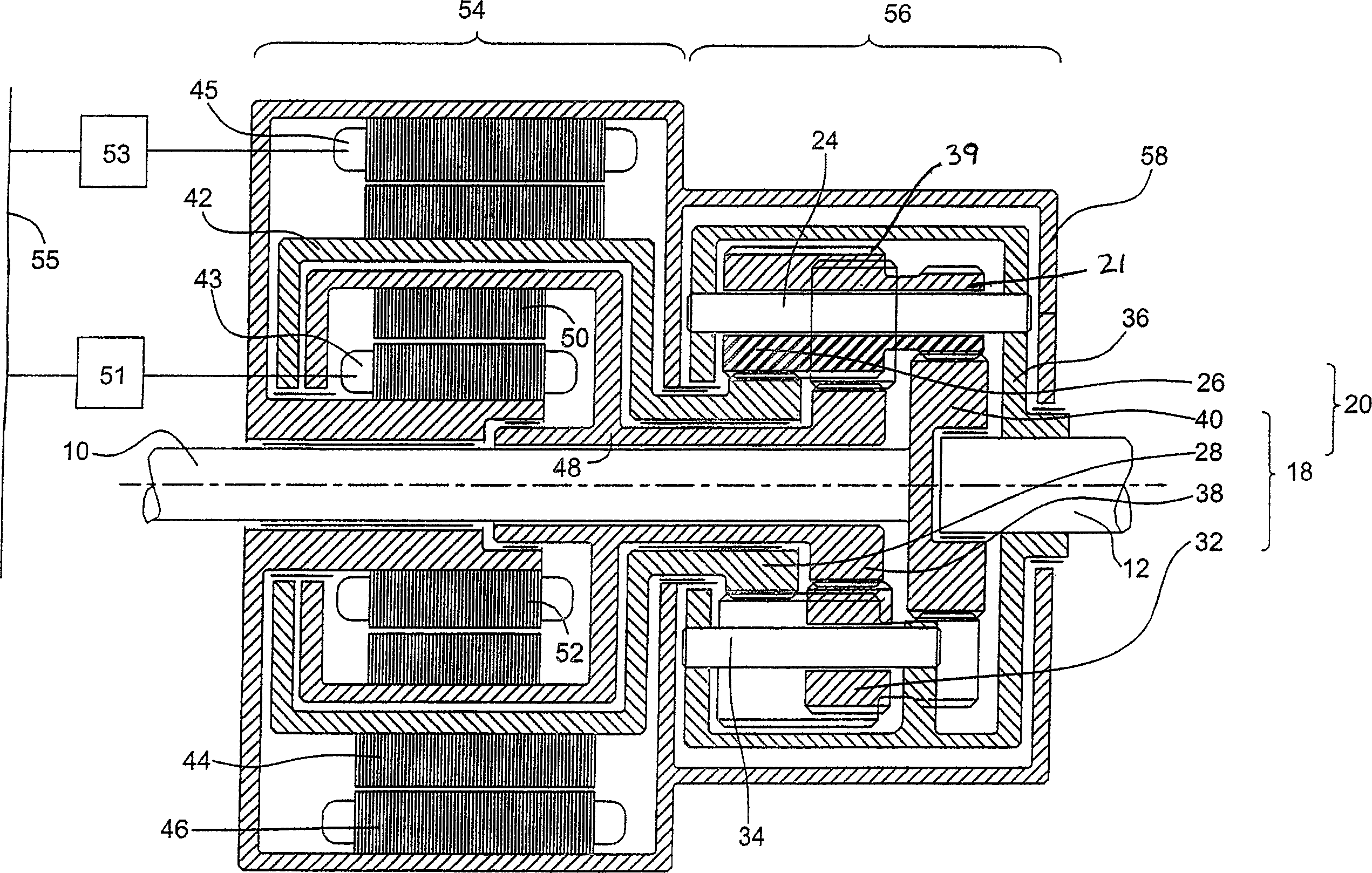 Four branch differential transmission systems.