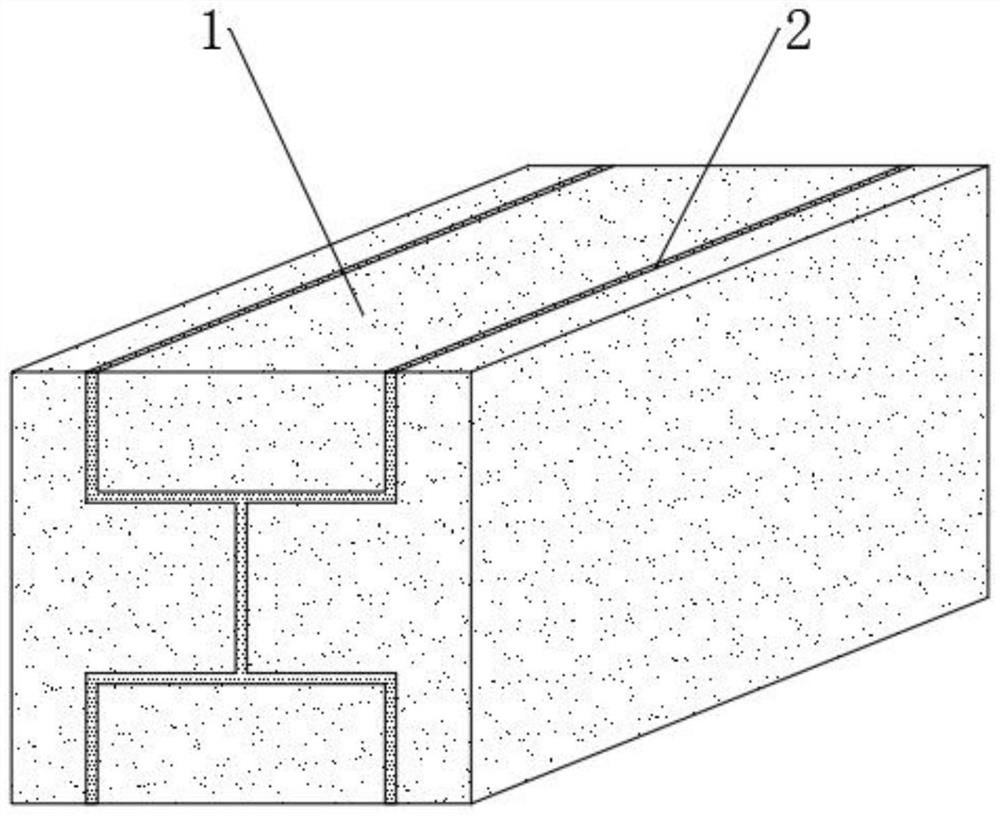 Self-adaptive transposition type thermal insulation concrete block and preparation method thereof