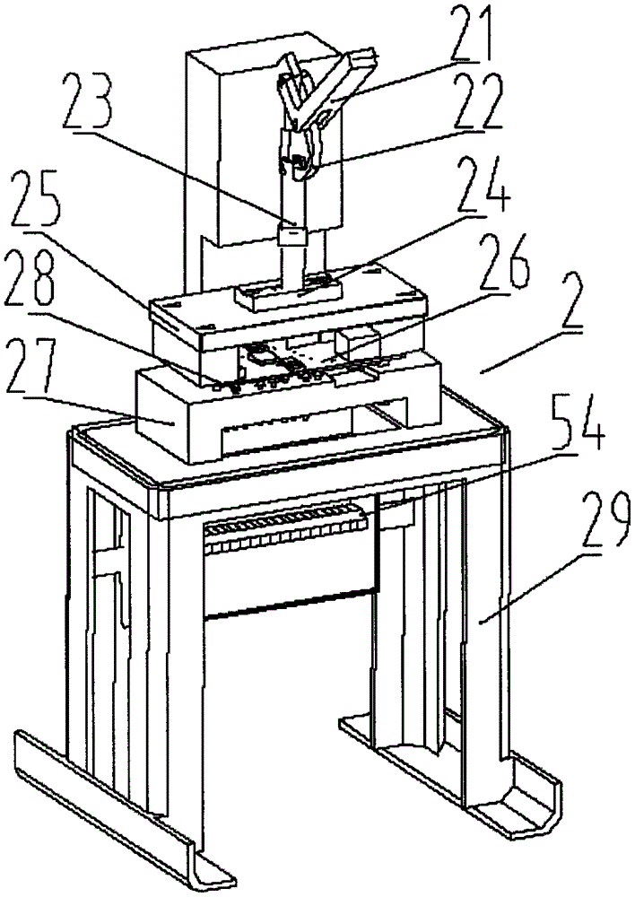 Vehicle-mounted PCBA on-line testing system and testing method