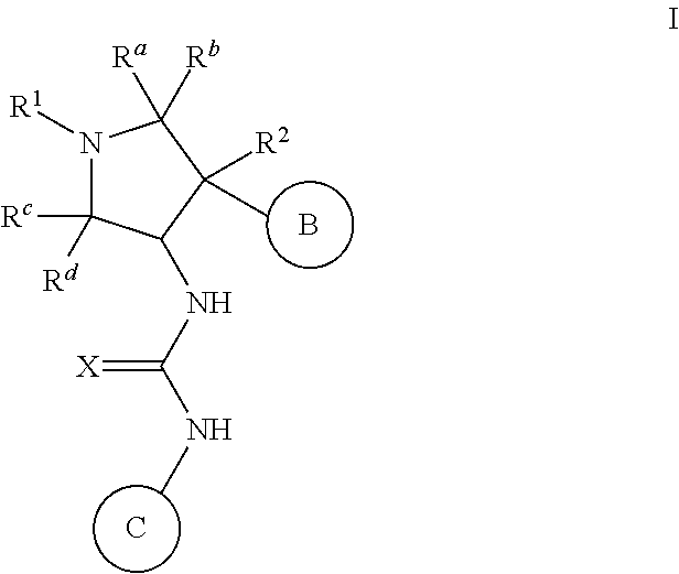 N-pyrrolidinyl,N′-pyrazolyl-urea, thiourea, guanidine and cyanoguanidine compounds as TrkA kinase inhibitors