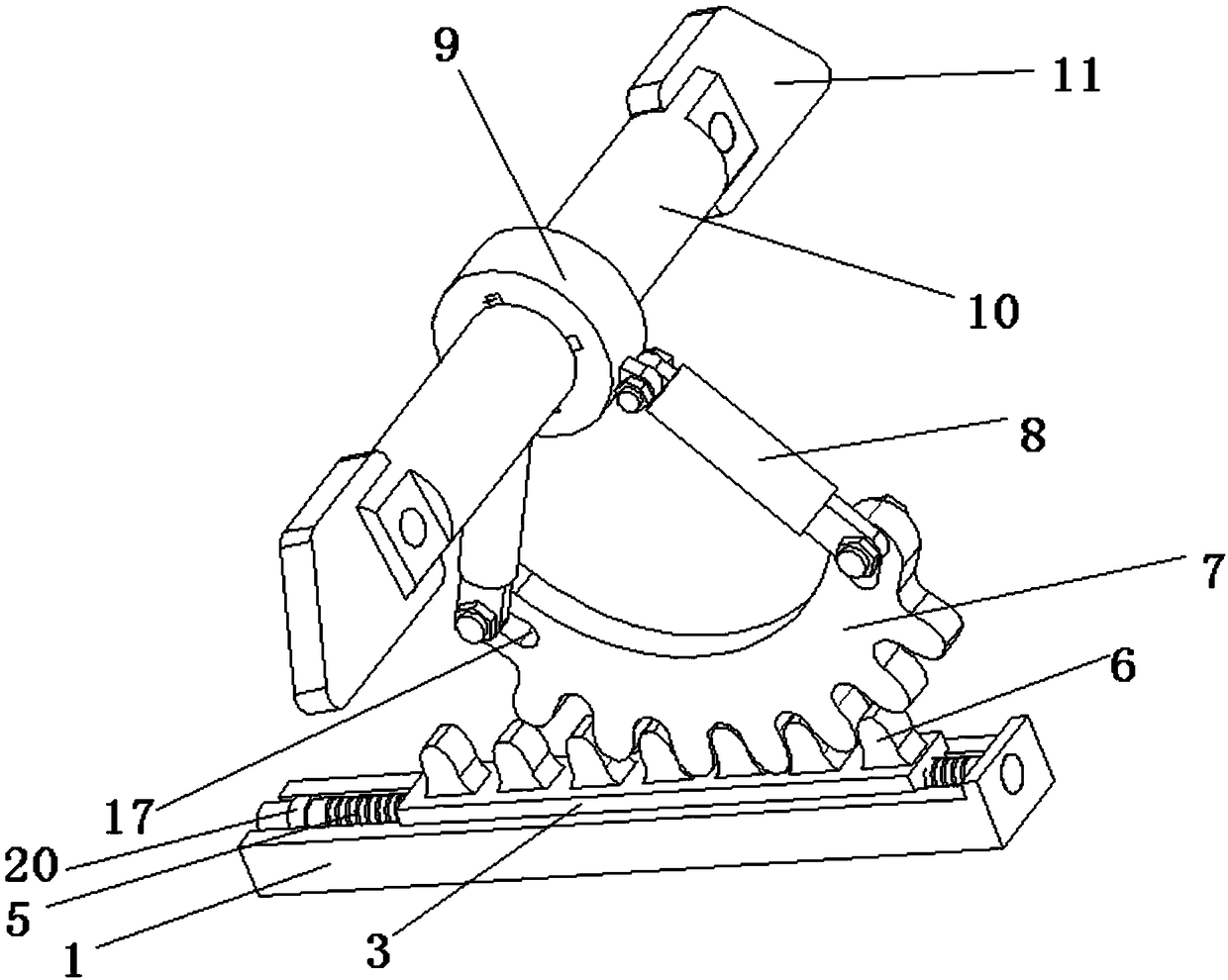 A device for attitude control of missiles