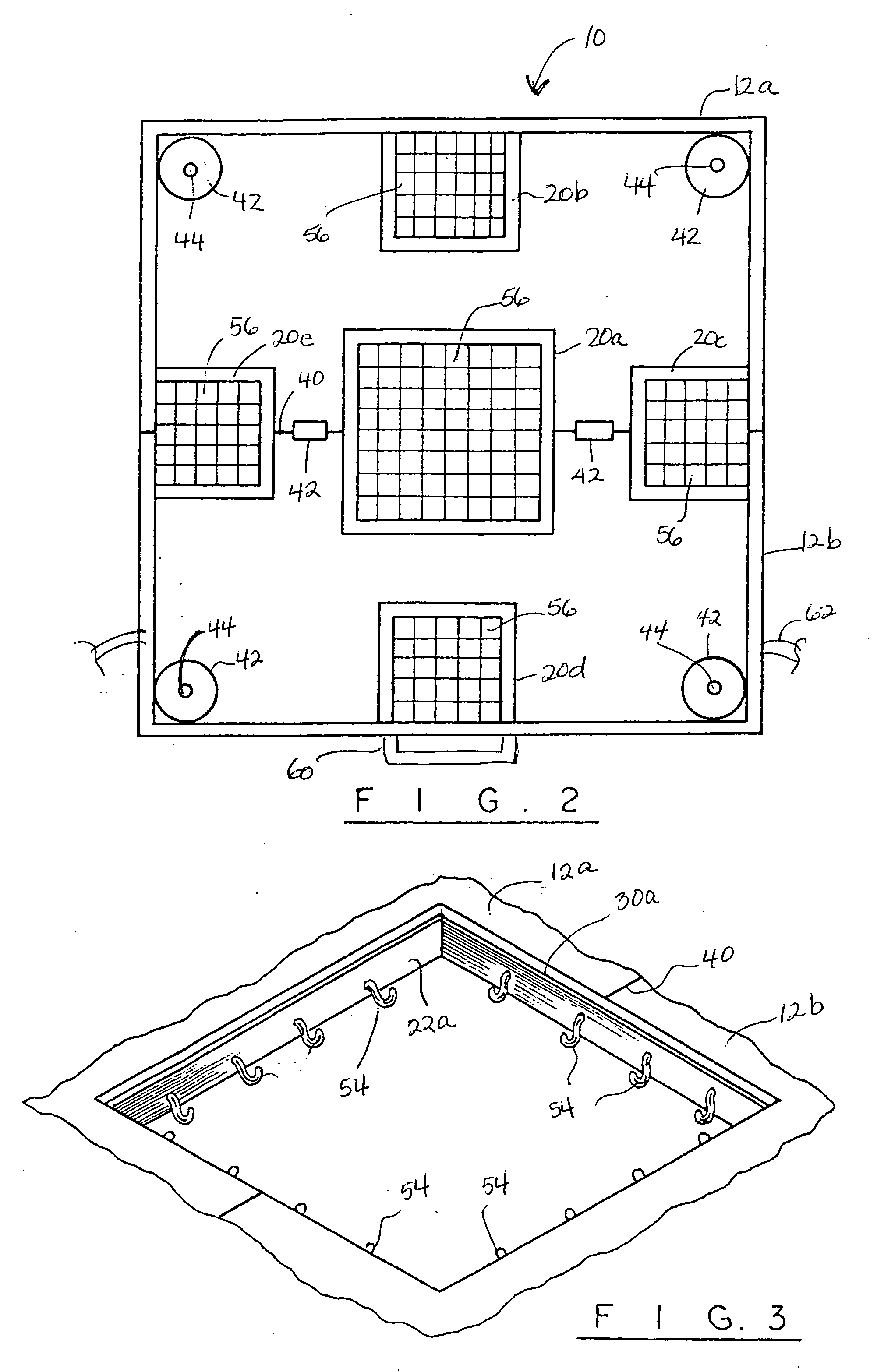 Foldable table with waste receptacles