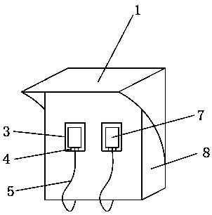 Novel electric tricycle charging column