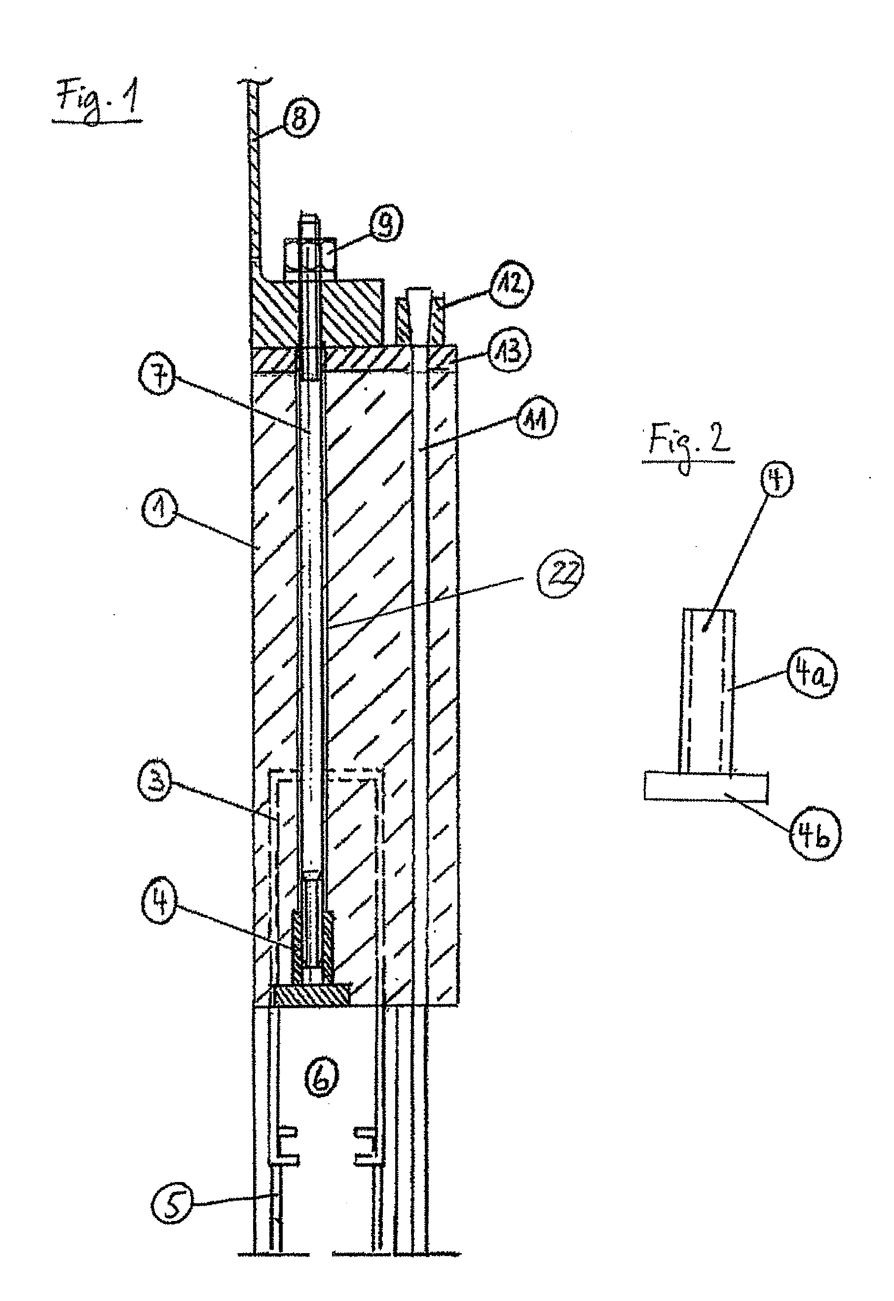 Anchoring assembly part for a tower of a wind turbine