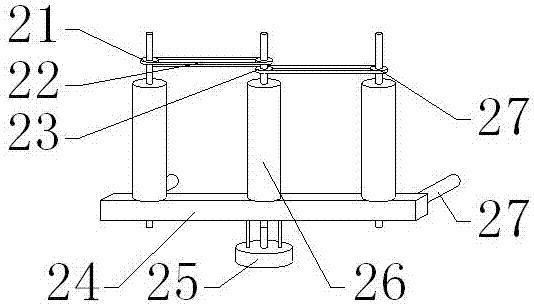 Plane correcting device for silicon steel column