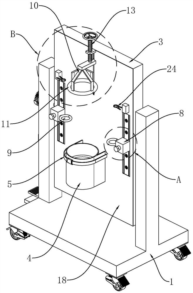 Newborn standing position shooting device