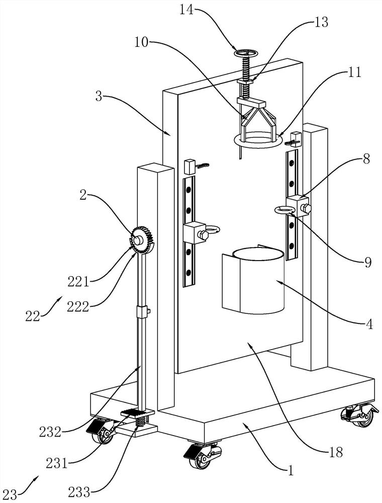 Newborn standing position shooting device