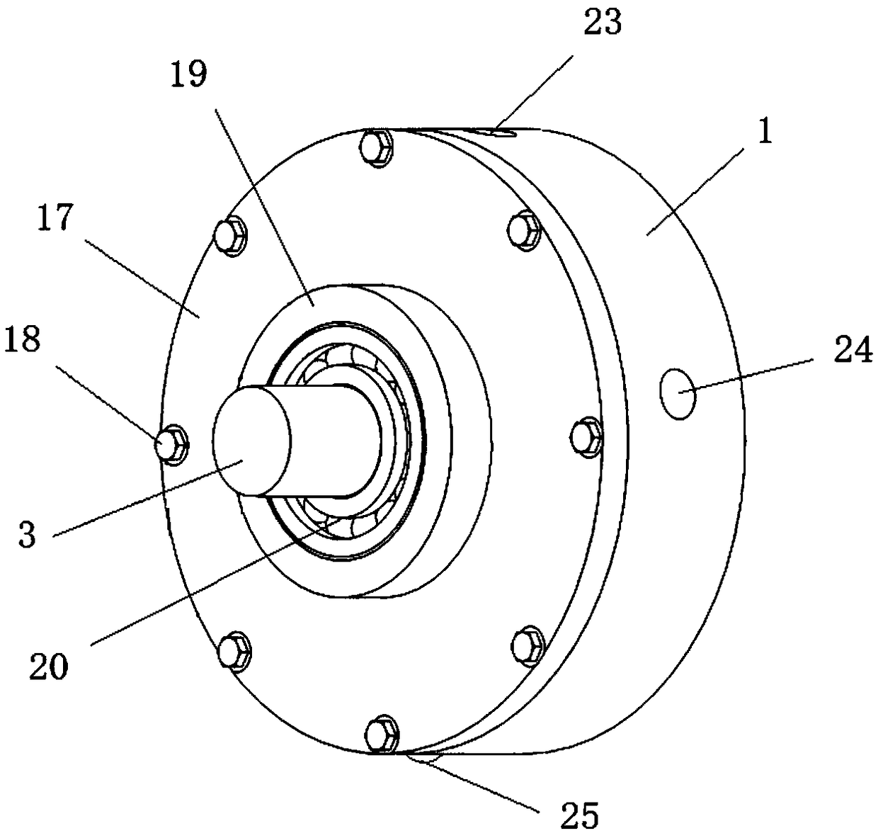 Flow guiding type rotor internal combustion engine between rotor and stator