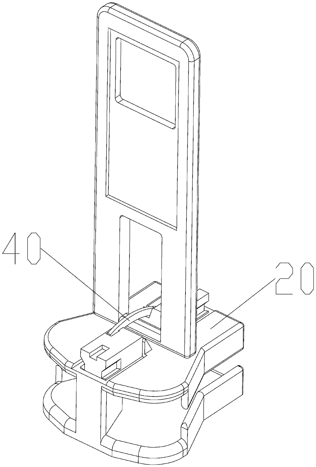 A slider with double hooks