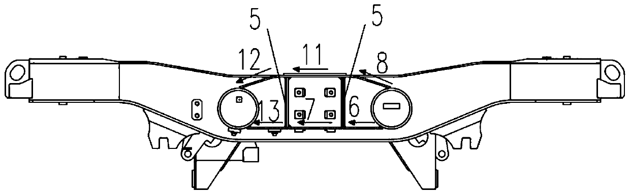 Framework welding deformation control method and framework welding tool