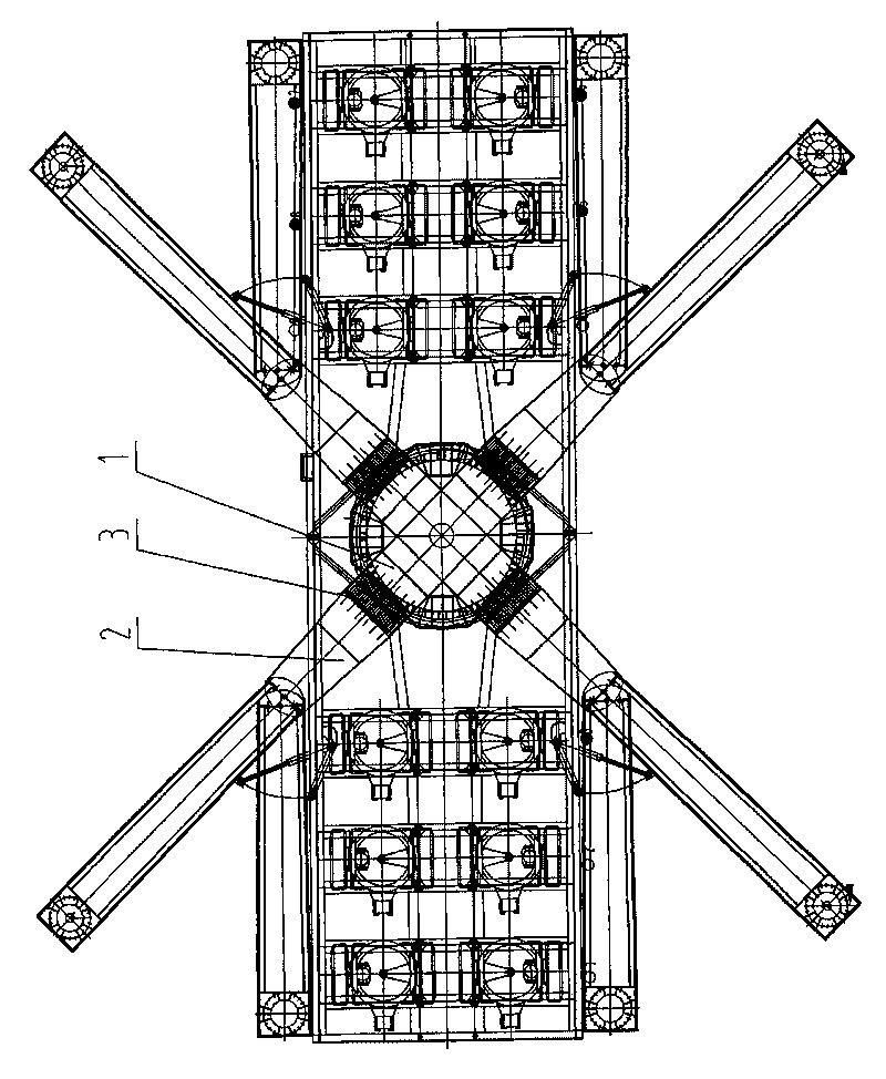 Quick coupling for connecting box-beam steel structure module