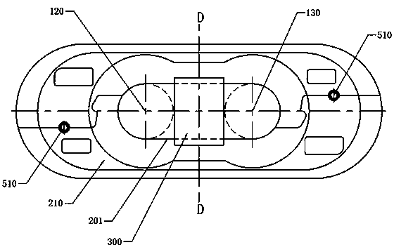 Upright chain connecting ring used for mine chain and capable of preventing self-locking during chain piling