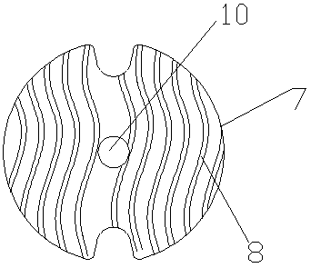 Stroboscopic lamp with wavy cooling fins