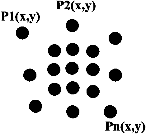 Positioning method based on infrared light spots